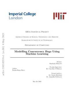 Modelling Concurrency Bugs Using Machine Learning