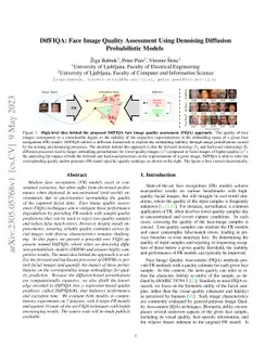 DifFIQA: Face Image Quality Assessment Using Denoising Diffusion
  Probabilistic Models