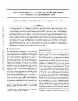Learning to Parallelize with OpenMP by Augmented Heterogeneous AST
  Representation
