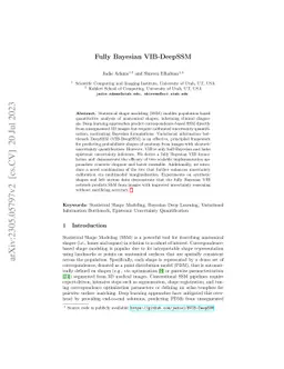 Fully Bayesian VIB-DeepSSM