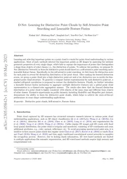 D-Net: Learning for Distinctive Point Clouds by Self-Attentive Point
  Searching and Learnable Feature Fusion