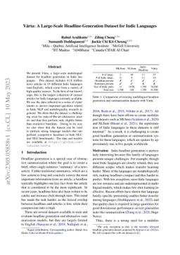 Vārta: A Large-Scale Headline-Generation Dataset for Indic Languages