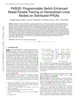 P4SGD: Programmable Switch Enhanced Model-Parallel Training on
  Generalized Linear Models on Distributed FPGAs