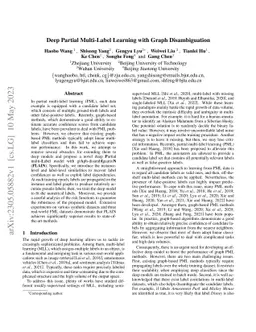Deep Partial Multi-Label Learning with Graph Disambiguation
