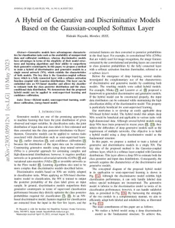 A Hybrid of Generative and Discriminative Models Based on the
  Gaussian-coupled Softmax Layer
