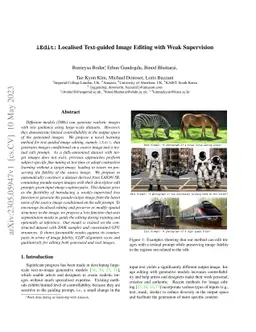 iEdit: Localised Text-guided Image Editing with Weak Supervision