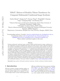 MMoT: Mixture-of-Modality-Tokens Transformer for Composed Multimodal
  Conditional Image Synthesis
