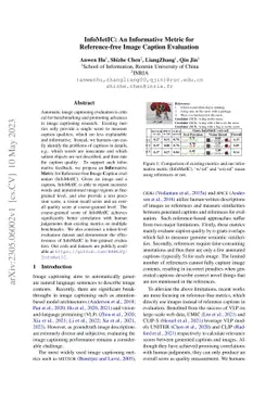 InfoMetIC: An Informative Metric for Reference-free Image Caption
  Evaluation