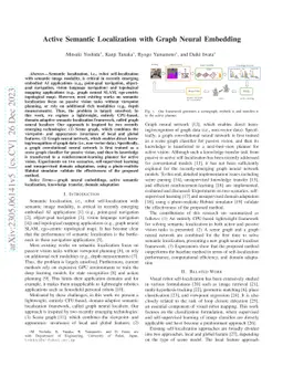 Active Semantic Localization with Graph Neural Embedding
