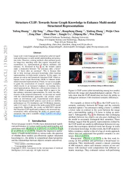 Structure-CLIP: Towards Scene Graph Knowledge to Enhance Multi-modal
  Structured Representations
