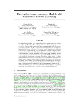 Fine-tuning Language Models with Generative Adversarial Reward Modelling