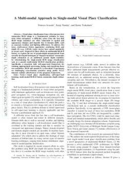 A Multi-modal Approach to Single-modal Visual Place Classification