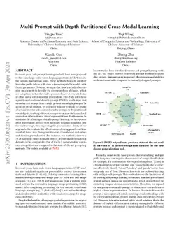 Multi-Prompt with Depth Partitioned Cross-Modal Learning