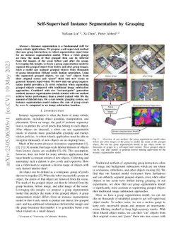 Self-Supervised Instance Segmentation by Grasping