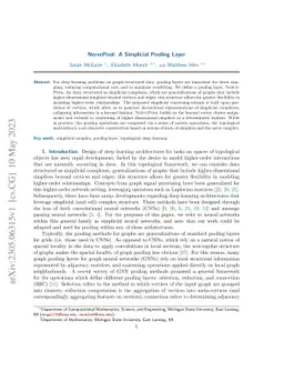 NervePool: A Simplicial Pooling Layer