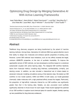 Optimizing Drug Design by Merging Generative AI With Active Learning
  Frameworks