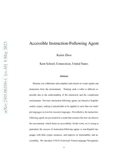 Accessible Instruction-Following Agent