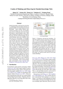 Combo of Thinking and Observing for Outside-Knowledge VQA