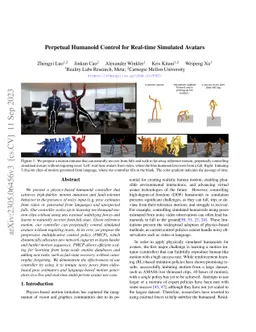Perpetual Humanoid Control for Real-time Simulated Avatars