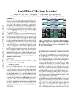 Can SAM Boost Video Super-Resolution?