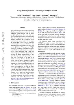 Long-Tailed Question Answering in an Open World