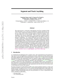 Segment and Track Anything