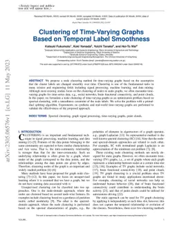 Clustering of Time-Varying Graphs Based on Temporal Label Smoothness