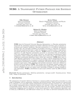 NUBO: A Transparent Python Package for Bayesian Optimization