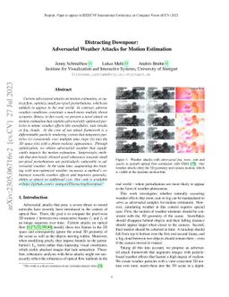 Distracting Downpour: Adversarial Weather Attacks for Motion Estimation