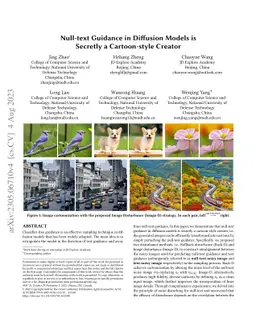Null-text Guidance in Diffusion Models is Secretly a Cartoon-style
  Creator