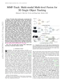 MMF-Track: Multi-modal Multi-level Fusion for 3D Single Object Tracking
