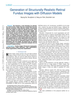 Generation of Structurally Realistic Retinal Fundus Images with
  Diffusion Models