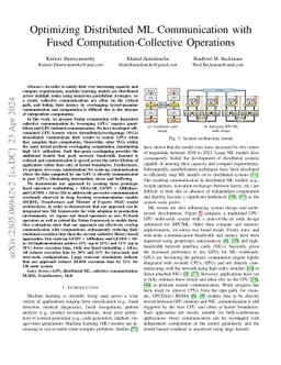 Optimizing Distributed ML Communication with Fused
  Computation-Collective Operations