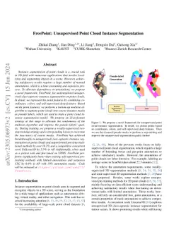 FreePoint: Unsupervised Point Cloud Instance Segmentation