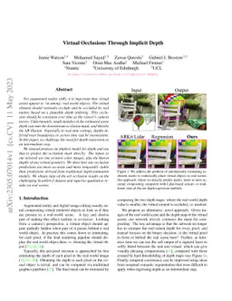 Virtual Occlusions Through Implicit Depth