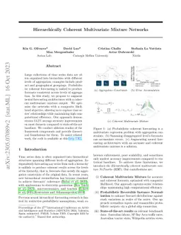 Hierarchically Coherent Multivariate Mixture Networks