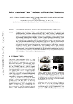 Salient Mask-Guided Vision Transformer for Fine-Grained Classification