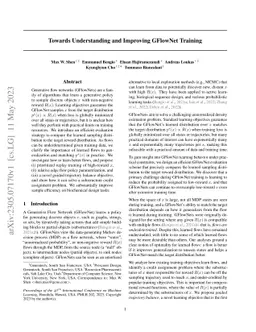 Towards Understanding and Improving GFlowNet Training
