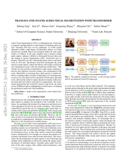 Transavs: End-To-End Audio-Visual Segmentation With Transformer