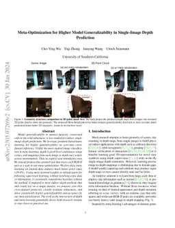 Meta-Optimization for Higher Model Generalizability in Single-Image
  Depth Prediction