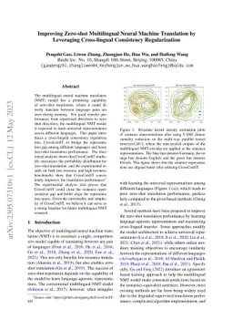 Improving Zero-shot Multilingual Neural Machine Translation by
  Leveraging Cross-lingual Consistency Regularization