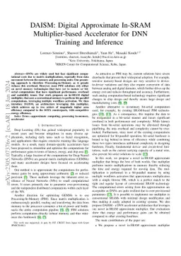 DAISM: Digital Approximate In-SRAM Multiplier-based Accelerator for DNN
  Training and Inference