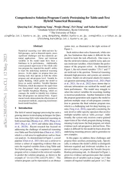 Comprehensive Solution Program Centric Pretraining for Table-and-Text
  Hybrid Numerical Reasoning