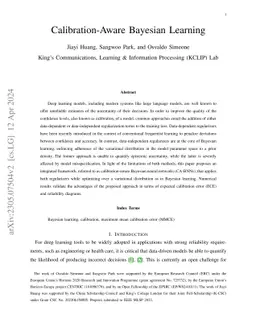 Calibration-Aware Bayesian Learning