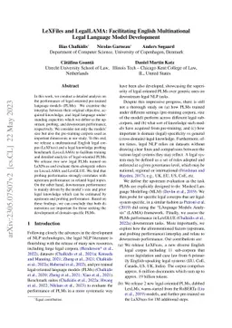 LeXFiles and LegalLAMA: Facilitating English Multinational Legal
  Language Model Development
