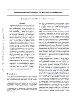 Fisher Information Embedding for Node and Graph Learning