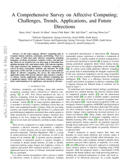 A Comprehensive Survey on Affective Computing; Challenges, Trends,
  Applications, and Future Directions