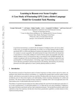 Learning to Reason over Scene Graphs: A Case Study of Finetuning GPT-2
  into a Robot Language Model for Grounded Task Planning