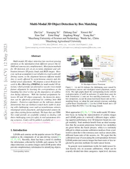 Multi-Modal 3D Object Detection by Box Matching