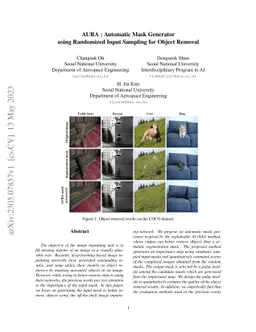 AURA : Automatic Mask Generator using Randomized Input Sampling for
  Object Removal